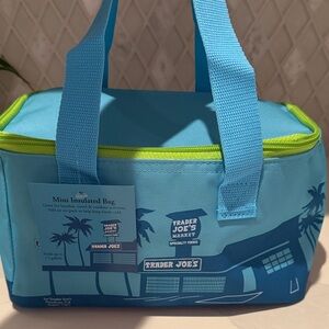 Trader Joe's Blue Insulated Tote Bag